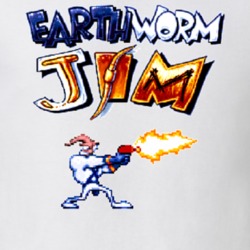 Earthworm Jim 16 Bit Video Game T Shirt 11582