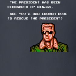 Bad Dudes NES Retro Video Game T Shirt 11711