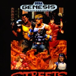 Streets Of Rage Video Game Sega Genesis Box Art T Shirt 12290