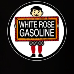 White Rose Gasoline Logo Retro T Shirt 12521