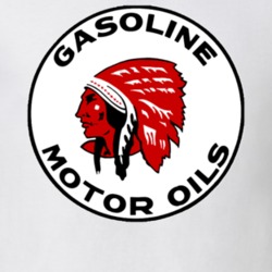 Red Indian Gasoline Oil Logo Retro T Shirt 12527