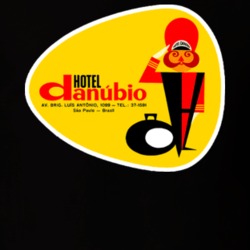 Hotel Danubio Logo Sao Paolo Brazil Retro T Shirt 12538