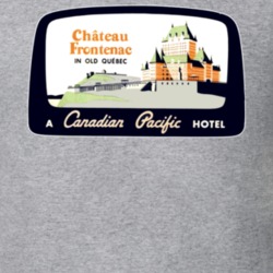 Chateau Frontenac Retro Hotel Logo T Shirt 12539