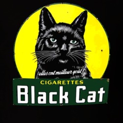 Black Cat Cigarettes Retro Smoke T Shirt 12542