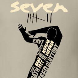 Seven Retro Movie Brad Pitt T Shirt 13758