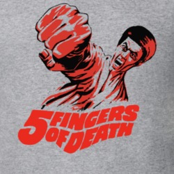 5 Fingers Of Death Retro Movie T Shirt 15855
