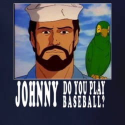G.I. Joe Cartoon Funny Parody Johnny Baseball T Shirt 16806208