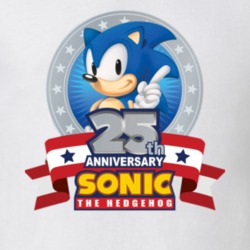 Sonic the Hedgehog 25th Anniversary Sega T Shirt - White 25729780