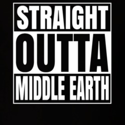 Straight Outta Middle Earth Lord Of The Rings Movie T Shirt 31515997