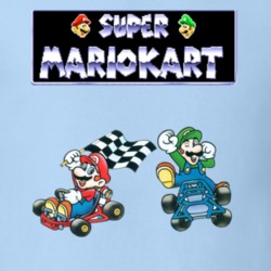 Super Mariokart Snes Retro Video Game T Shirt 33291304