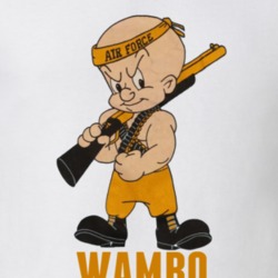 Elmer Fudd Wambo Rambo Parody Funny Cartoon T Shirt 33315229