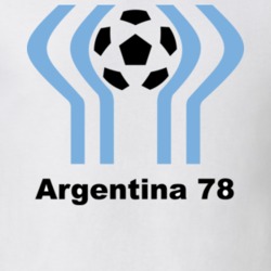 Argentina 1978 World Cup Soccer Host Logo Soccer T Shirt 33738540