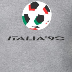 World Cup Soccer Italy 1990 Host Logo Soccer T Shirt 33738557