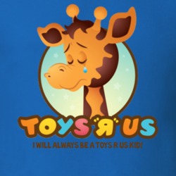 Toys R Us Giraffe Kids Toys Blue T Shirt 33761419