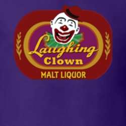 Laughing Clown Malt Liquor Talledega Nights Funny Purple T Shirt 33881368