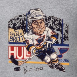 Brett Hull Golden Brett Retro Hockey Caricature T Shirt 33886819