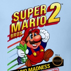 Super Mario Bros. 2 Nes Box Art Video Game T Shirt 33938127