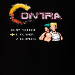 Contra Nes Title Screen Retro Video Game T Shirt 33938194