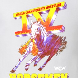 Four Horsemen Logo Wcw White Wrestling T Shirt 33995831