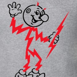 Reddy Kilowatt Electrical Mascot Retro T Shirt 33996103
