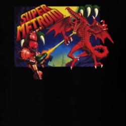 Super Metroid Snes Box Art Retro Video Game T Shirt 34019119