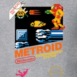 Metroid Samus Nes Box Art Video Game T Shirt 34019211