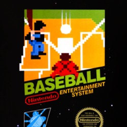Baseball Nes Black Box Video Game T Shirt 34130314