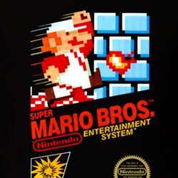 Super Mario Bros Nes Black Box Video Game T Shirt 34130317