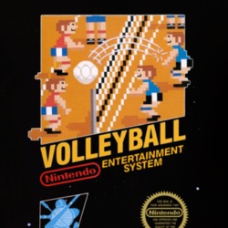 Volleyball Nes Black Box Video Game T Shirt 34130318