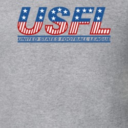 Usfl Retro Football League Logo T Shirt 34652511