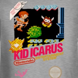 Kid Icarus Nes Box Art Retro Video Game Long Sleeve T Shirt 34665669