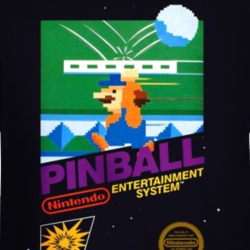 Pinball Nes Box Art Retro Video Game Long Sleeve T Shirt 34665672