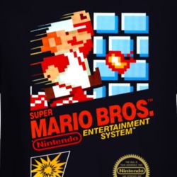 Super Mario Bros. Nes Box Art Retro Video Game Long Sleeve T Shirt 34665674