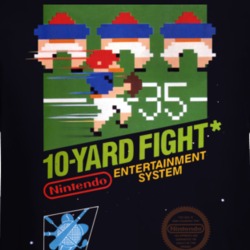 10-yard Fight Nes Box Art Retro Video Game Long Sleeve T Shirt 34665675
