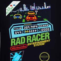 Rad Racer Nes Box Art Retro Video Game Long Sleeve T Shirt 34665677