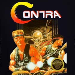 Contra Nes Box Art Retro Video Game Long Sleeve T Shirt 34665681