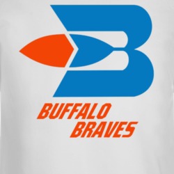 Buffalo Braves Retro Baseketball Team Logo White Long Sleeve T Shirt 34665684