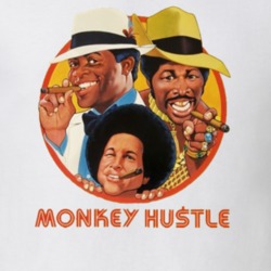 Monkey Hustle Retro Black Cinema Movie T Shirt 35315496