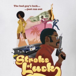 Stroke Of Luck Retro Black Cinema Movie T Shirt 35315504
