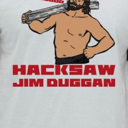 Hacksaw Jim Duggan Baseball Raglan Retro Wrestling T Shirt 35421379