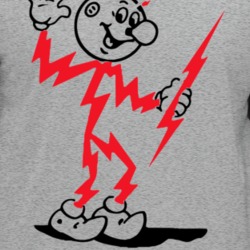 Reddy Kilowatt Energy Mascott Baseball Raglan T Shirt 35427397