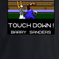 Tecmo Bowl Barry Sanders Touchdown Crewneck Sweatshirt T Shirt 35427398