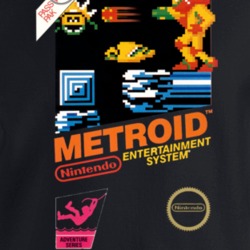 Metroid Nes Box Art Retro Crewneck Sweatshirt T Shirt 35427421