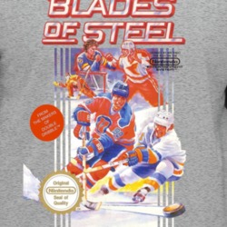 Blades Of Steel Nes Retro Hockey Video Game Baseball Raglan T Shirt 35427431