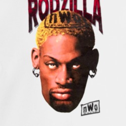 Dennis Rodman Rodzilla Wcw Retro Wrestling White Crewneck Sweatshirt T Shirt 35427713