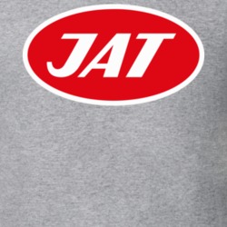 Jat Airlines Yugoslavia Defunct Airline Logo T Shirt 36299562