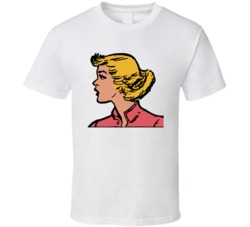 Retro Womans Head Fan T Shirt 30570901