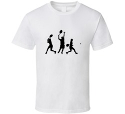 I Love Tennis Players Silhouette T Shirt 30614265