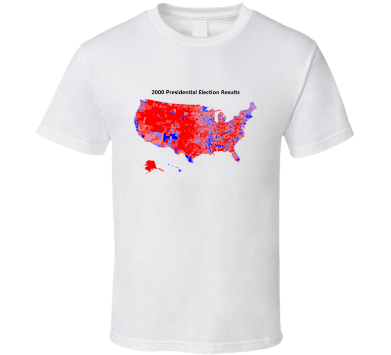 2000 US Presidential Election Results T Shirt