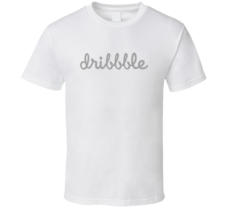 Dribble Grey Text Fan T Shirt